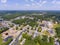 Hampton town center aerial view, Hampton, NH, USA