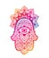 Hamsa Hand of Fatima . Vector illustration. Ethnic amulet Indian, Arabic, Jewish ornaments