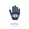 Hamsa icon. Trendy flat vector Hamsa icon on white background fr