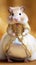 Hamster dressed in fairy tale style outfit. Created using ai generative.