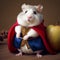 Hamster dressed in fairy tale style outfit. Created using ai generative.