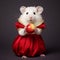 Hamster dressed in fairy tale style outfit. Created using ai generative.