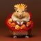 Hamster dressed up for Thanksgiving.