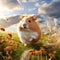 Hamster on the grass