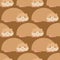 Hamster pattern. Cute pet background. Home rodent ornament