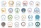 Hamster Wheel icons set cartoon vector. Animal cage