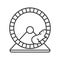 Hamster wheel linear icon