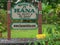 HANA, UNITED STATES OF AMERICA - AUGUST 12 2015: close up of the welcome to hana roadside sign on maui