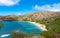 Hanauma Bay beach in Oahu island in Hawaii