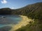 Hanauma Bay view from top in Oahu, Hawaii.