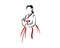 Hanbok Dress, Korean Traditional Costume Silhouette