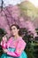 Hanbok: the traditional Korean dress and beautiful Asian girl wi