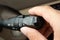 Hand adjusting car headlight control switch