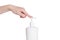 Hand antibacterial sanitizer dispenser pump, alcohol gel to wash hands, liquid soap to clean hands free from viruses and diseases.