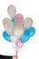 Hand and balloons
