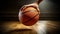 Hand of a Basketball Player Holding a Basketball Ball - Generative Ai