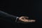 Hand black businessman. High quality and resolution beautiful photo concept