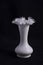 Hand blown white vase