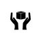 hand and box icon. Element of logistics icon. Premium quality graphic design icon. Signs and symbols collection icon for websites,