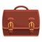 Hand briefcase icon, cartoon style