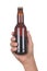 Hand with Brown Beer Bottle