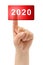Hand and button 2020
