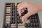 Hand calculated on wooden abacus