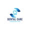 Hand care dental logo Ideas. Inspiration logo design. Template Vector Illustration. Isolated On White Background