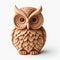 Hand-carved wooden owl