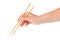 Hand with chopsticks