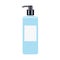 hand cleaner. hand-drawn vector illustration. Gel for cleaning hands.