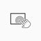 Hand click icon, click vector, choose illustration