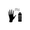 Hand cream glyph icon