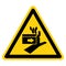 Hand Crush Force Left Symbol Sign, Vector Illustration, Isolate On White Background Label .EPS10