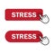 Hand cursor clicks Stress button