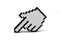 Hand cursor icon