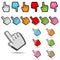 Hand cursor set