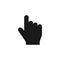 Hand cursor vector icon. finger press, click, select isolated symbol for website and mobile app