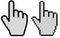 Hand cursor vector illustration