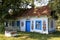 Hand decorated countryside house in Zalipie, Poland.