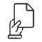 Hand document icon