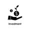 hand, dollar, sprout icon. Element of business icon with description. Glyph icon for website design and development, app