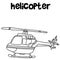 Hand draw of helicopter transport