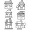 Hand draw of house various set