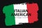 Hand draw Italian American heritage flag in vector