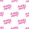 Hand Draw Take It Easy Text Motif Seamless Pattern