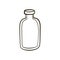 Hand drawing contour bottle jar icon