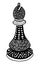 Hand drawing doodle Sketch Chess Bishop Vector Illustration Art