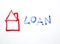 Hand drawing - Home Loan financial concept.