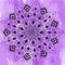 Hand drawing Purple watercolor mandala vector Ipad Pro Procreate drawing